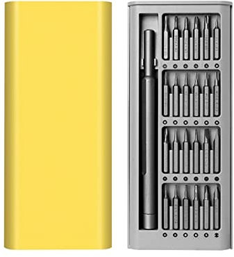 CLLBANT Juego de Destornilladores magnéticos 25 en 1, Punta de Destornillador Torx de precisión, Herramienta de desmontaje móvil