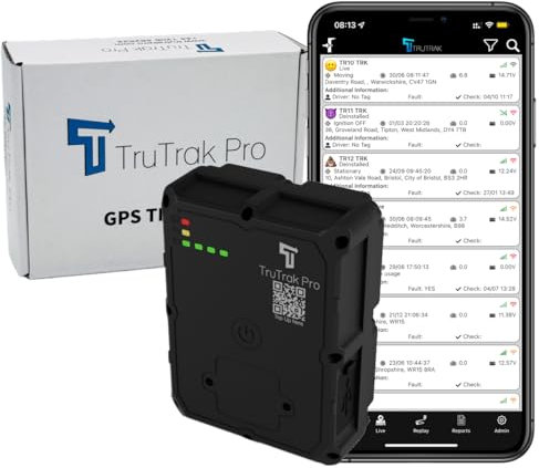 TruTrak Pro 4G GAT24 Rechargeable Magnetic GPS Tracker, Car Van Motorbike Caravan.195 Countries, 720 Day Standby, Live Tracking and Notifications,14 Day Free Trial+SIM Included, UK Company