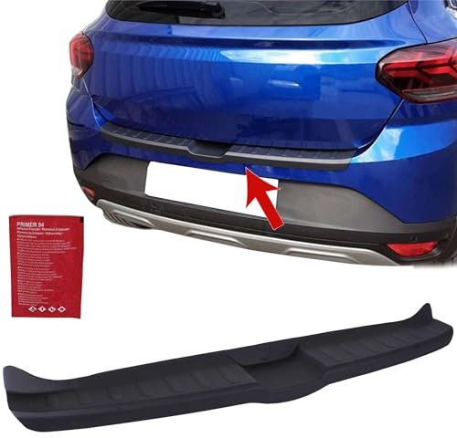 INLY Protection de seuil de chargement - Protection de pare-chocs arrière - Baguette ABS mat - Noir - Compatible avec Sandero (à partir de 2021)