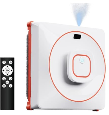 Robot Lave Vitre Automatique Bagotte SW50, App/Télécommande, Nettoyeur Puissant 2500Pa, pour Fenêtres et Miroirs