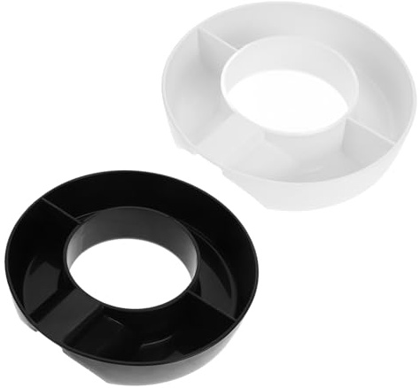 Warmhm 2stücke Snack Schale Für Becher Mit Fächern Wiederverwendbarer Snack Halter Für Ausflüge Und Camping Leicht Und Tragbar Aus Robustem Pp-material