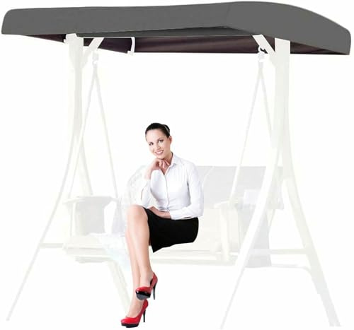 Toldo de repuesto para columpios al aire libre, cubierta impermeable con bolsillos reforzados para uso en jardín