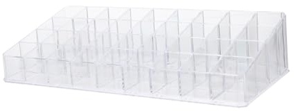 Porta Rossetti da Tavolo Trasparente 36 Scomparti Ps | Rossetto e Gloss, Design Multi-griglia, Uso su Comò in Camera, Stile Curato
