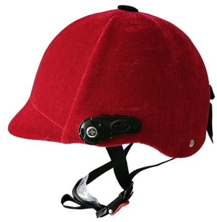 Homyl Casque D'Équitation Chapeau D'Équitation Équestre Réglable Protection Ergonomique Réglage Universel Extérieur Velours Coque Résistante pour Hommes Fem, Pas de Miroir