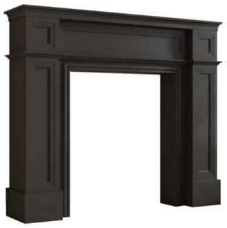 HACSYP Kamineinfassung, Kaminsims aus Holzwerkstoff for Lounge, Wohnzimmer, Wohnzimmer