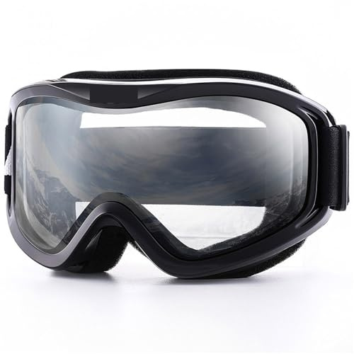 YXADGML Skidglasögon för herr, dam, vintersnösport med anti-dimma dubbla linser glasögon snowboard snowboard (C5 klar)