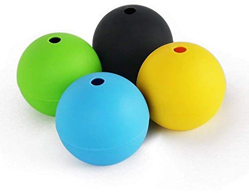 7 cm Diametro 4 l'anno vaschetta del ghiaccio Ice sfera stampo di silicone della FDA Eiskugelnform - nero, bianco, blu, verde.