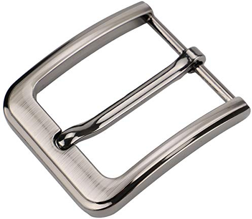 McFanBe 38-40 mm (1,5 Zoll) Gürtelschnalle Einzackige quadratische Ersatzschnalle für Männer Frauen Gürtel (Grau07)