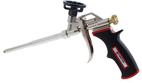 ToniTec Pistola professionale per schiuma per schiuma di poliuretano, per schiuma di montaggio, pistola isolante PLUS