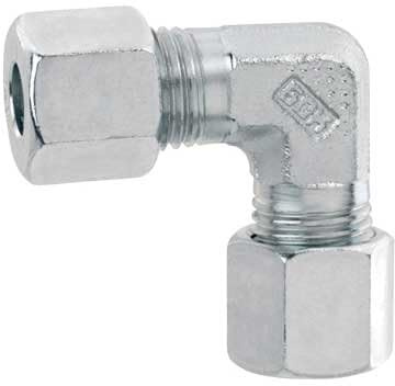 Raccord bicône coudé pour Tuyau 8 mm