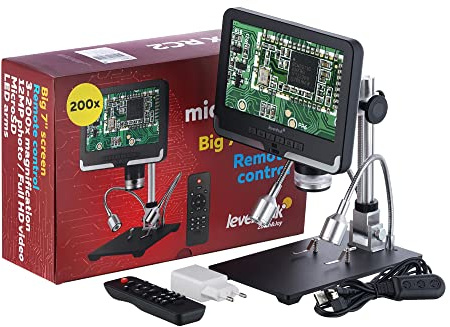 Levenhuk DTX RC2 Handheld Digital Remote Controlled Microscope with 3x-200x Magnification and 7 LCD Screen