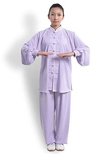 FJJLOVE Women's Tai Chi Uniform, Breathable Chinese Traditional Tai Chi Uniforms Kung Fu Training Outfit,F,M