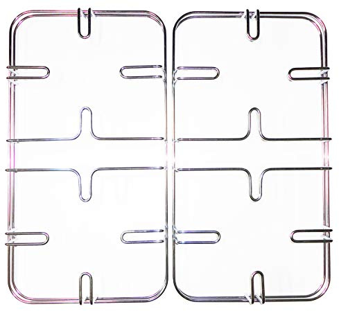 Nardi Kit 2 griglie in filo cromato colore inox 454 x 245 mm. altezza 50 mm. per cucina piano cottura 4 fuochi a gas - F3601/KIT
