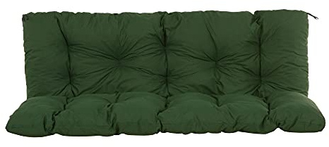 PATIO Hollywoodschaukel Auflage 150x50 cm Frigiliana Sitzpolster grün Gartenbank Auflage gesteppt einteilig mit Schnüren
