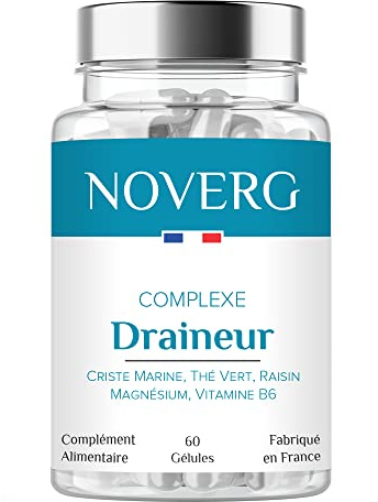 Complexe Élimination & Équilibre - Avec Thé Vert pour Élimination rénale de l'eau - Magnésium, Vitamine B6, Criste Marine, Raisin - 60 Comprimés Vegan - Fabriqué en France