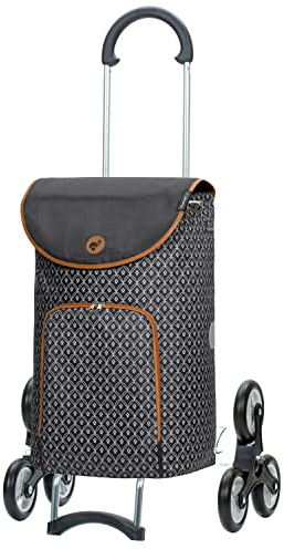 ANDERSEN Einkaufstrolley - Treppensteiger Scala Shopper Famke anthrazit 47 L modisch,Thermo, leichtgängig, Räder abnehmbar, Treppensteiger