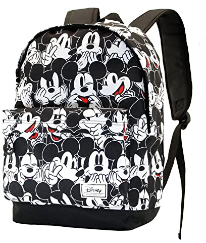 Disney Micky Maus Mess-Fan HS Rucksack, Schwarz
