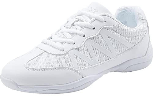 Weiß Cheerleading Schuhe Mädchen Cheer Schuhe Damen Tanzschuhe Yoga Fitness Gymnastik Training Schuhe