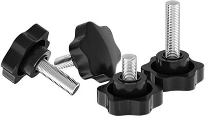 2/10PCS M4 M5 M6 M8 Stern Form Gewinde Klemm Griff Bolzen 304 Edelstahl Bakelit Hand Knopf anziehen Schraube (Color : 10PCS, Size : M8x40(Head 32))