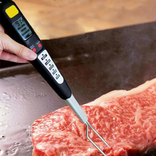 Probe BBQ Meat Thermometer, Digital Meat Thermometer, Electronic LED Meat Thermometer with Dual Probe for BBQ Kitchen Cooking
