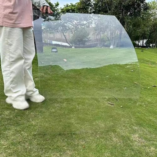 NIANXINN Gewächshausplatten Transparente PC Polykarbonat Dachplatte,Acryl-Kunststoffplatte,1,2mm Dick,Schlagfeste Ersatzplatten Für Freien Garten Carport,Anpassbar Farbe (80cm x 5m)
