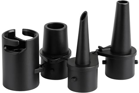 3Pcs Air Pump Nozzle Set, Nylon Leak Proof Replacement Tips for Air Mattress & Swimming Pool Float, Quick Release Universal Adapters