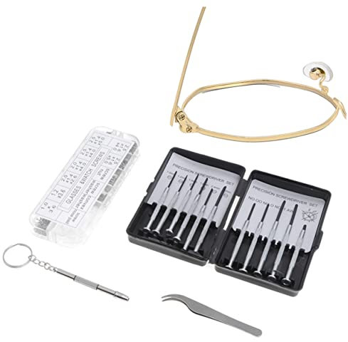 minkissy 1 Satz Werkzeuge Zur Brillenreparatur Reparaturset Für Sonnenbrillen Brillenreparaturset Mit Schrauben Der Brillenschraube Schraubensatz Für Brillen Werkzeugsatz Für Brillen