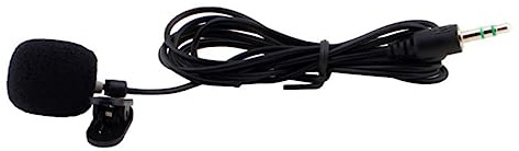 Lavalier Clip Mikrofon 3,5mm Kunststoff für Unterricht und Vorlesungen | Schwarz, 30 Hz bis 15000 Hz, 2,2 K Ohm und 52 Db, Kompakt für Computer