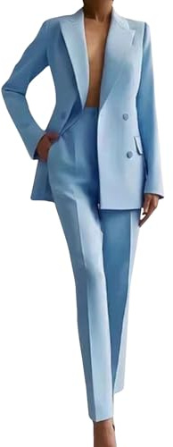 Elegante 2-teilige Hosenanzüge, Blazer und Hose, Business-formelle Arbeitsanzüge für Frauen, Büroarbeits-Outfits