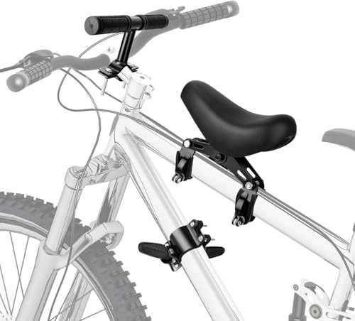 LIBRNTY Sièges de Vélo pour,Siège pour VTT, Siège vélo monté à l'avant pour,Siège vélo Amovible avec Cadre d'accoudoir Set Compatible avec Tous Les VTT Adultes