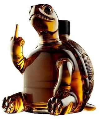 Decantador de whisky en forma de animal - Botella de vidrio de 350 ml para almacenar y servir licores, decantador de licores decorativo creativo para bar en casa y fiestas (una botella)