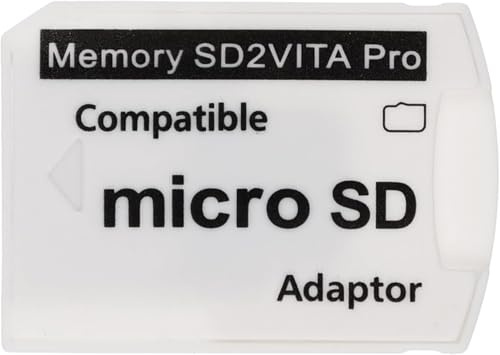 JeanAnte SD2Vita Memory Card Adapter for PS Vita, Micro SD Adapter Compatible with PSV 1000/2000
