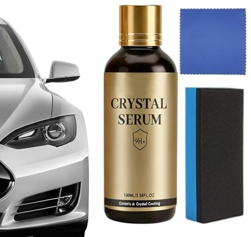Wezalget Auto Keramikversiegelung | 9H+ Langanhaltender Schutz 100 Milliliter Hydrophob,Keramik-Auto-Lackbeschichtungsset,geeignet für Wohnmobile, Lastwagen, SUVs, Hochglanz, Kratzschutz