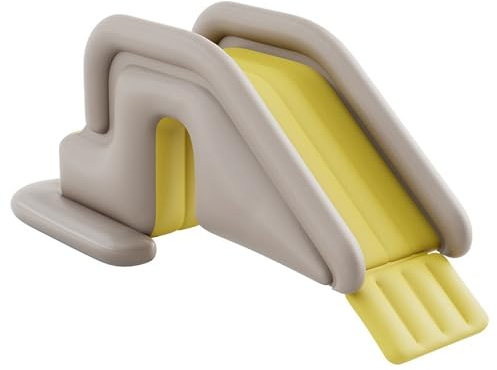 Tobogán Inflable para Piscina, tobogán para Piscina con Base Ancha rellenable con Agua, fácil instalación y Almacenamiento de PVC para Interiores y Exteriores para niños Adultos con Bomba de p.