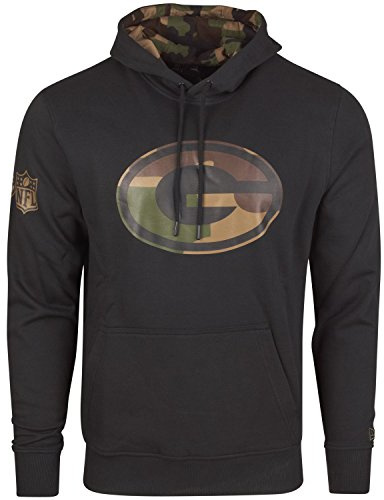New Era Fleece Hoody - NFL Green Bay Packers schwarz - L