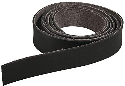 Rayher Pin and Peg Leatherette Straps for Pegboard, Craft and Sewing, Artificial Leather Strap 138cm long, black, 83035576