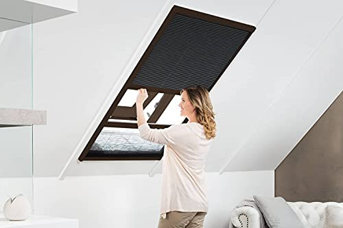 empasa Kombi Dachfenster Plissee Insektenschutz und Sonnenschutz Fliegengitter 'MASTER DUO' Alu Alurahmen individuell zuschneidbar, als Selbstbausatz