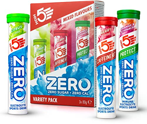 HIGH5 ZERO Electrolyte Tablet - Hydration Tablets Enhanced with Vitamin C - 0 Calories & Sugar Free - Boost Hydration, Performance & Wellness - Variety Pack, 60 Tablets (20x, Pack of 3)