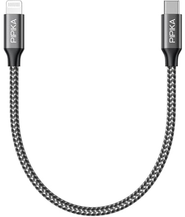 PIPIKA USB C Lightning Kabel 0.5M Kurz,iPhone Ladekabel[MFi Zertifiziert] | Power Delivery iPhone Ladekabel Lightning USB C für iPhone 14/13/13 Pro/13 Pro Max/12/12 Pro Max/11 Pro/X/XS/XR/8