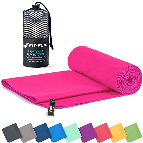 Fit-Flip Mikrofaser Handtuch schnelltrocknend für Fitness, Sport & Sauna
