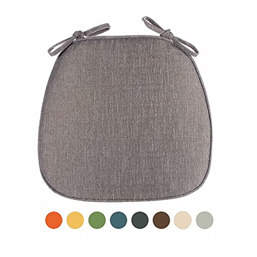 Cuscini per Sedie da Cucina Sfoderabili, Cuscini Sedie Cucina 40x40, Spessore Cuscini da Giardino Economici, con Cinghie di Ritenzione per Interni ed Esterni