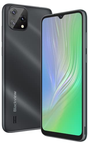 BLACKVIEW Smartphone A55-6.528 HD+, 4780mAh, 3GB RAM+16GB ROM Espandibile, Tre Telecamere 8MP, Dual SIM 4G, Android 11, 3 Slot/5G-WiFi/GPS/Face ID