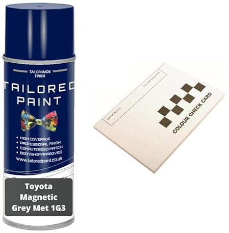 Kompatibel mit Toyota Auris 2006–2012 Aerosol-Sprühfarbe (Sprühfarbe, Magnetgrau Met 1G3)
