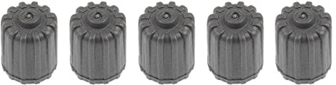 Marcraft Ventilkappen aus grauem Kunststoff, für Autos, SUVs, Fahrräder, Motorräder, LKWs, Gummi, luftdichter Dichtung, Kunststoff, zum Anschrauben