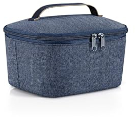 reisenthel coolerbag S Pocket Kühltasche mit Obermaterial aus recycelten PET-Flaschen Ideal für das Mittagessen unterwegs, Couleur:Herringbone Dark Blue