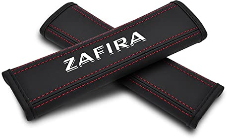 YUNKOU 2 Stück Leder Auto Gurtpolster für Opel Zafira Sicherheitsgurt Schulterpolster Innere ZubehöR