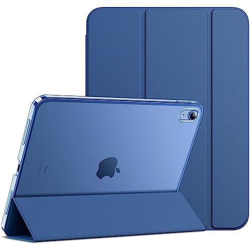 JETech Hülle für iPad (A16) 11./10. Generation (2025/2022), Dünn Ständer Harter Rücken Abdeckung Schutzhülle mit Auto Schlafen/Wachen (Navy)