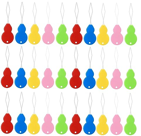 Teaaha 50 Stück Nadeleinfädler, Einfädelhilfe Kunststoff Nähnadeln Einfädler, Handmaschine Nähen Einfädler Werkzeug, Einfacher Einfädle Für Nadelöhr Hand Nähen Werkzeug