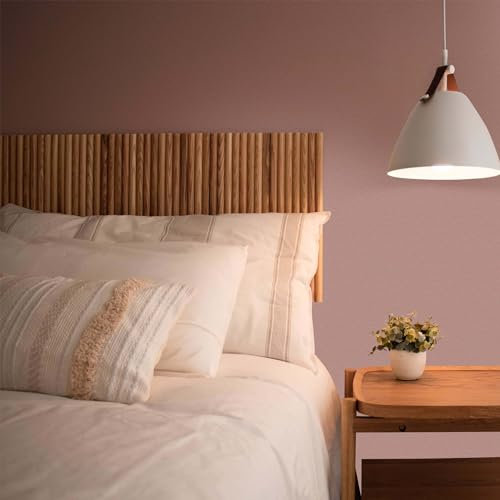 K&L Wall Art Seidenmatt Wandfarbe Rot Braune Innenwandfarbe modern Wandschutz Anstrich 2,5Liter Feng Shui Farbe