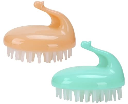 Bafnsiji 2 stücke Kopfhaut Massager, Kopfhaut Massager Shampoo Pinsel, Haar Dusche Massagebürste, Nass und Trocken Haar Kopf Massager, Kopfhaut Bürste für Haarpflege